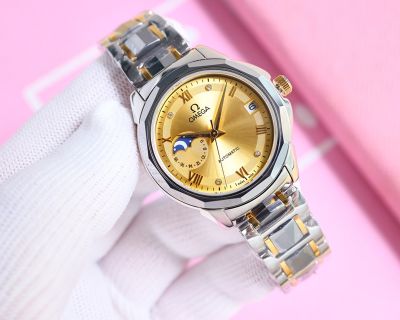 Omega De Ville 8217 Movement Stainless Steel 32MM Lady Fashion Watch